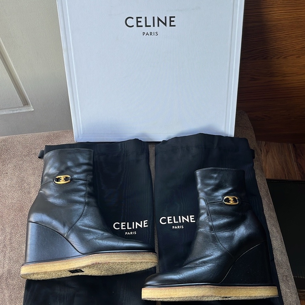 Celine wedge ankle boots - Picture 7 of 10